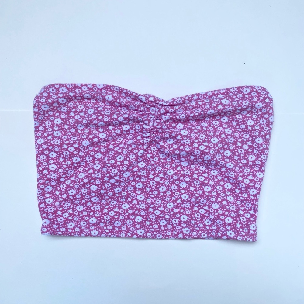 Floral Pink Tube Top